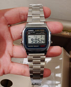 Casio Vintage Digital Unisex Metal Watch A158WA-1DF