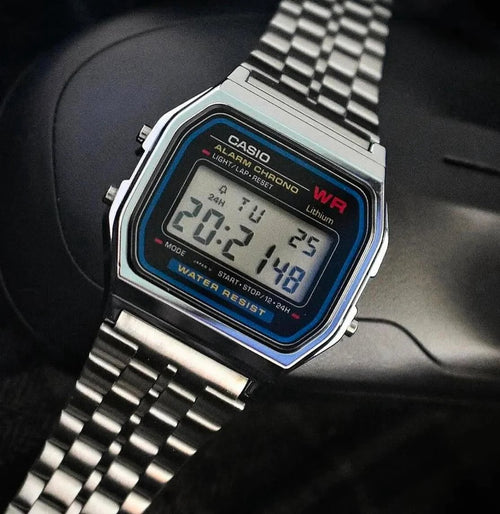 Casio Vintage Digital Unisex Metal Watch A159W-N1DF