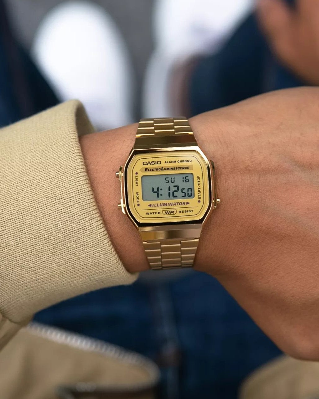Casio Vintage Digital Unisex Metal Watch A168WG-9WDF