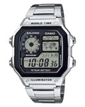 Casio Digital Men Metal Watch AE-1200WHD-1AVDF