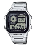 Casio Digital Men Metal Watch AE-1200WHD-1AVDF