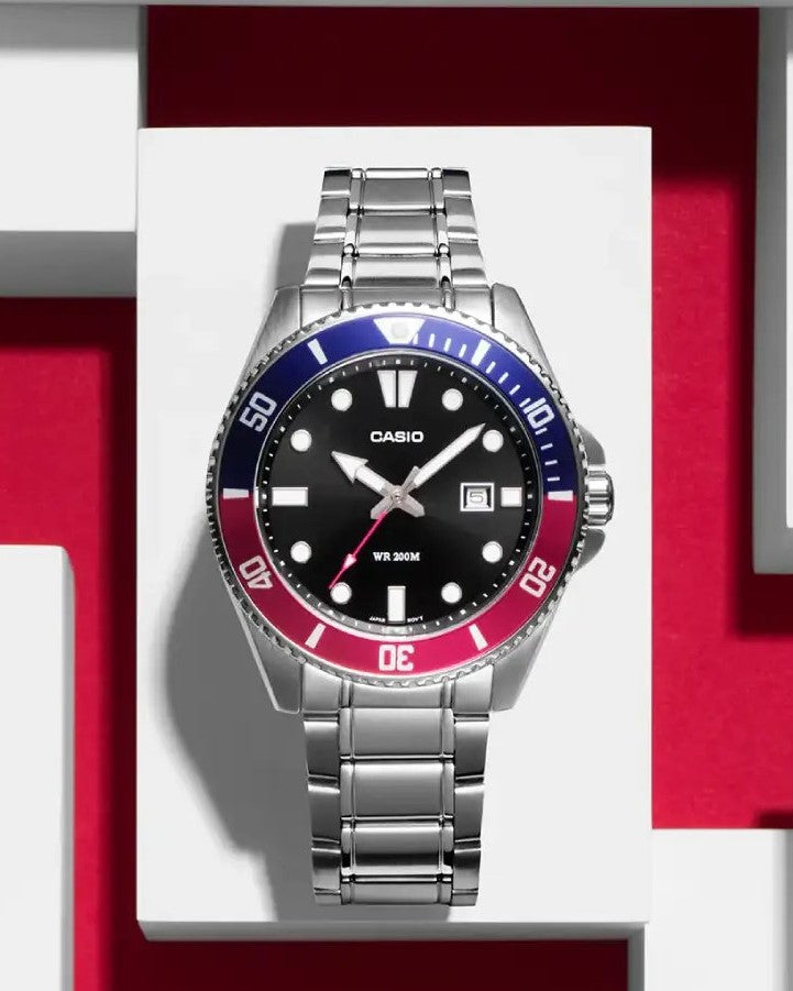 Casio men 3H Watch MDV-107D-1A3VDF