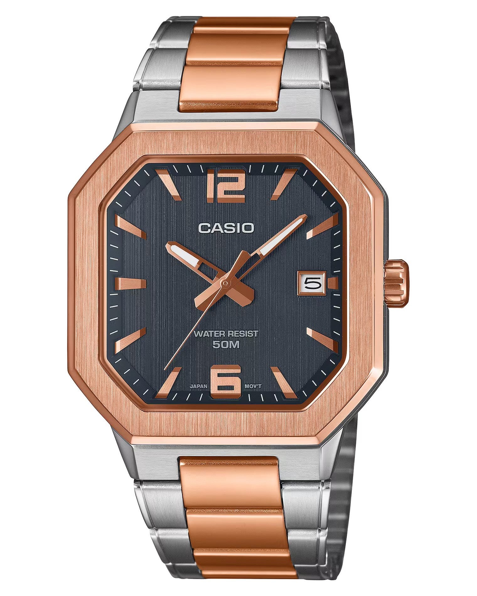 Casio men 3H Watch MTP-B195RG-2AVDF